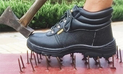 Sapatos de segurança militares pretos