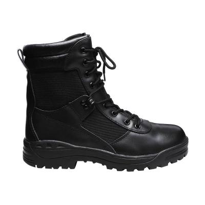 oxford preto e botas de couro com sola de borracha botas militares para homens
