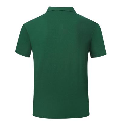 Armário verde algodão mangas curtas polo camisa