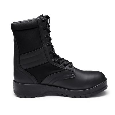 sapatos masculinos pretos botas de combate militar de couro genuíno