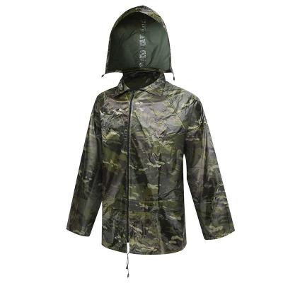 capa de chuva militar da floresta dividida